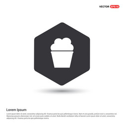 Popcorn exploding inside the packaging icon vector