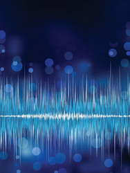 Abstract Bokeh Waveform Background vector image