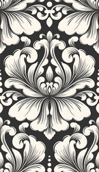 damask seamless pattern element classical vector image