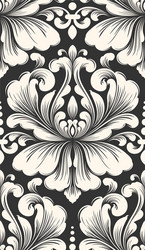 Damask seamless pattern element classical vector