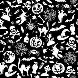 Halloween seamless pattern Royalty Free Vector Image