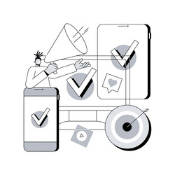 multi-device targeting abstract concept vector image