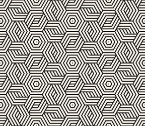 seamless pattern repeating geometric elements vector image