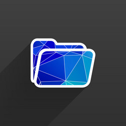 circle icon folder binder isolated file document vector image