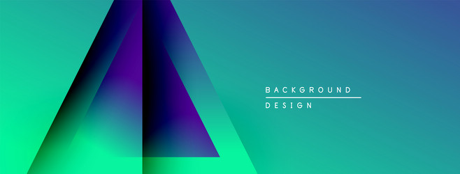 abstract gradient design features triangular vector image