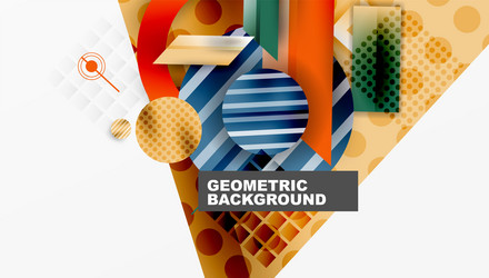 dynamic complex geometric abstract background vector image
