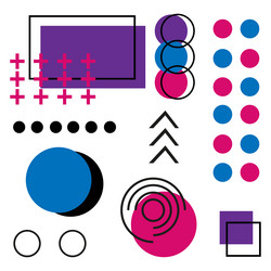 abstract background with different geometric vector image