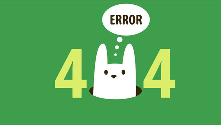 error 404 page internet problem or web vector image