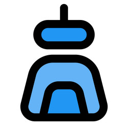 advanced technology robot for better user vector image