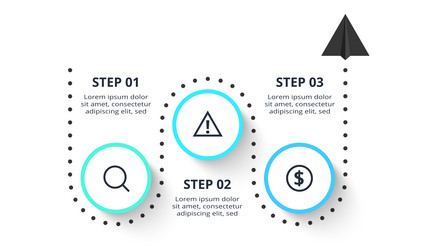 business data visualization process chart vector image