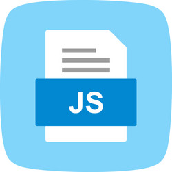 js file document icon vector image