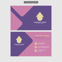 Elegant Real Estate Business Card Vector Image