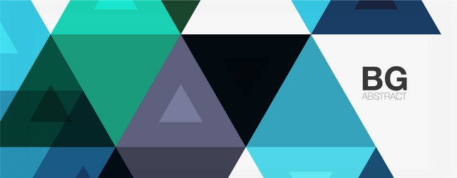 mosaic triangle pattern abstract background vector image