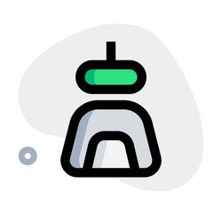 advanced technology robot for better user vector image