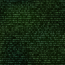 Complex Crypto Data Stream vector image