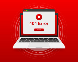 concept operating system error warning for web vector image