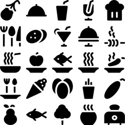 Food icons 11 vector