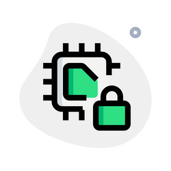 microprocessor with locking feature for info vector image