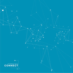 abstract connection structure science vector image
