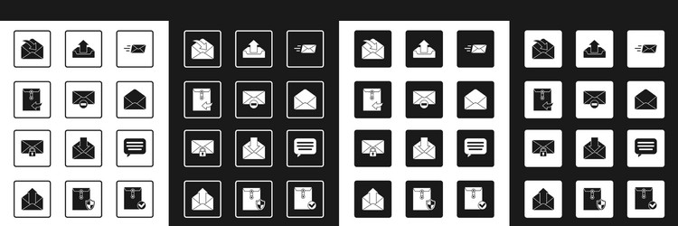 set express envelope delete upload vector image