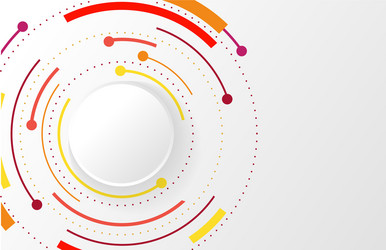 abstract background with color circle line vector image