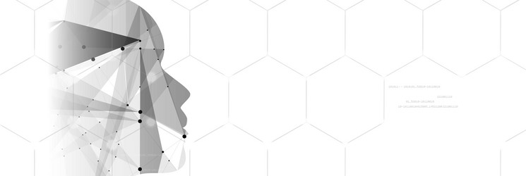 artificial intelligence technology web background vector image