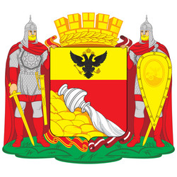 coat arms voronezh russia vector