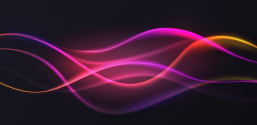 gradient violet neon color wave abstract light vector image