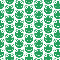 Pattern background frog icon vector