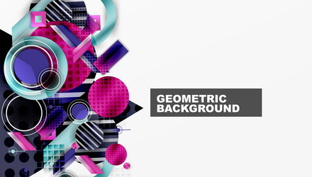 dynamic complex geometric abstract background vector image
