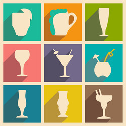 flat with shadow concept and mobile application vector image