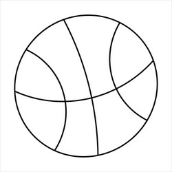 Coloring Page Basketball Vector Images (over 170)