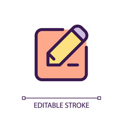 edit text pixel perfect rgb color ui icon vector image