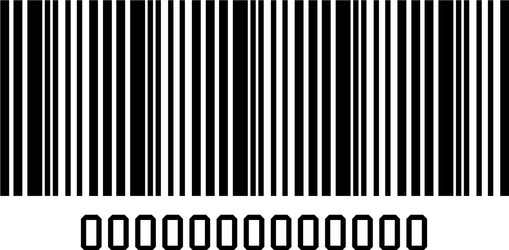 Bar code with serial number icon vector