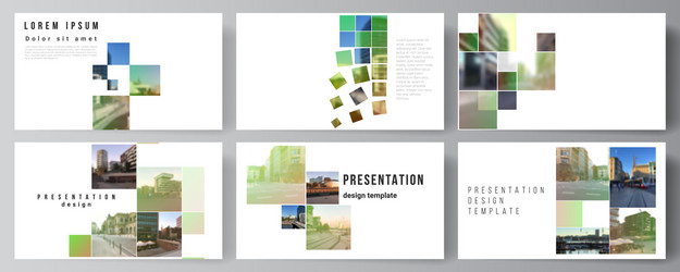 Layout presentation slides design vector