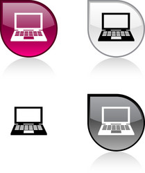notebook button vector image