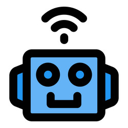 robotic operation using wireless network vector image