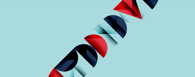 abstract design features overlapping semicircles vector image