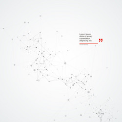 connection dots and lines background minimal vector image