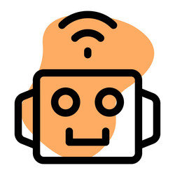 robotic operation using wireless network vector image