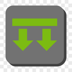 bring down rounded square button vector image