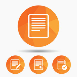 document icons upload file and checkbox vector image