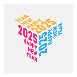 magenta cyan and yellow text explodes from white vector image