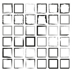 square grid texture abstract black boxes pattern vector image