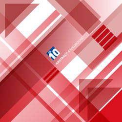 abstract red and white technology geometric shape vector image