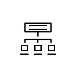 algorithm icon for computer science data analysis vector image