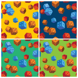 dice patterns vector image