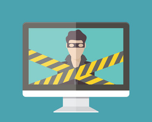 internet security hacker vector image