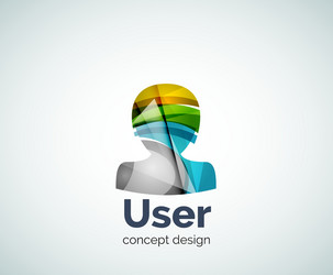 User avatar logo template vector