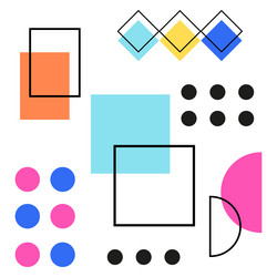abstract background with different geometric vector image